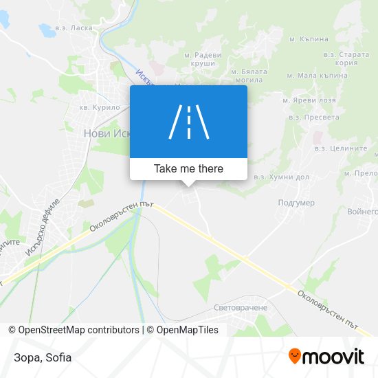 Зора map