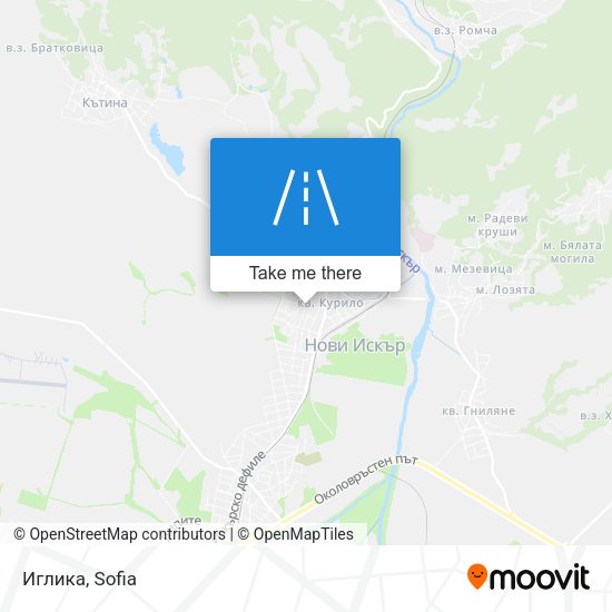 Иглика map