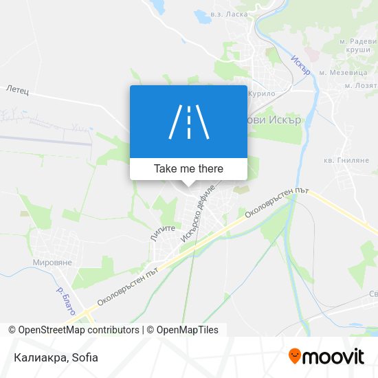 Калиакра map