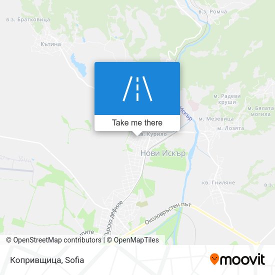 Карта Копривщица
