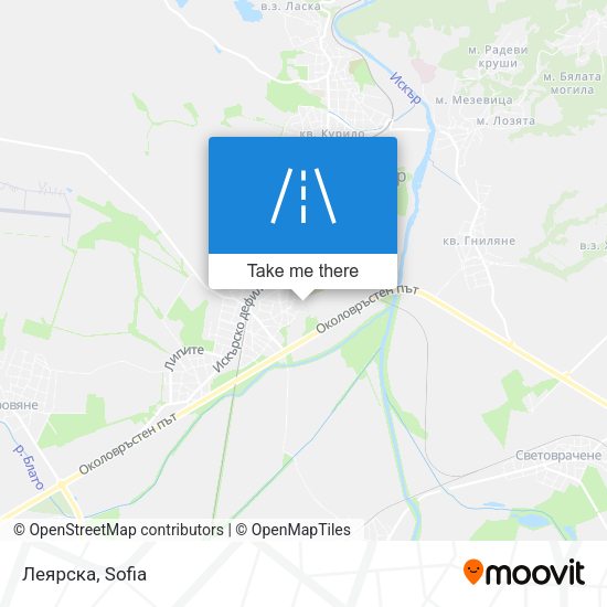 Леярска map