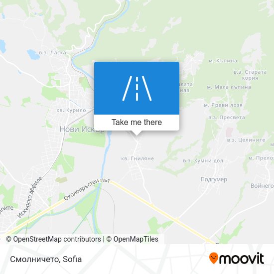 Смолничето map