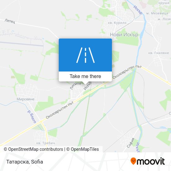 Татарска map