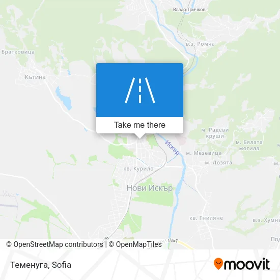Карта Теменуга