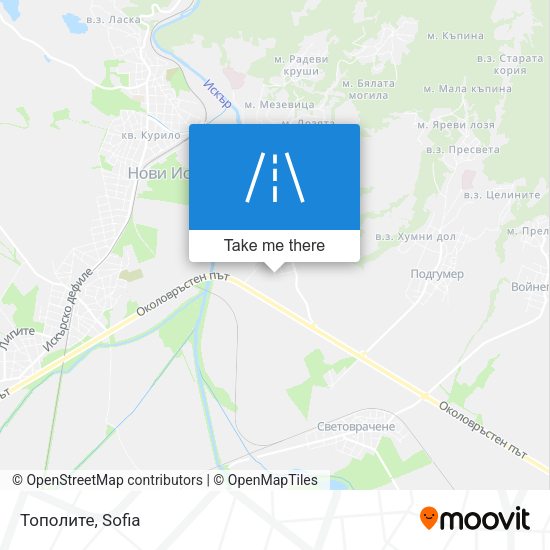 Тополите map