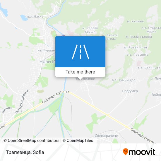 Трапезица map