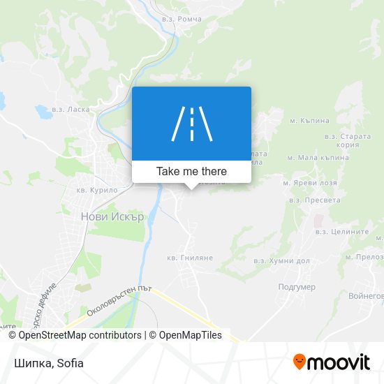 Шипка map