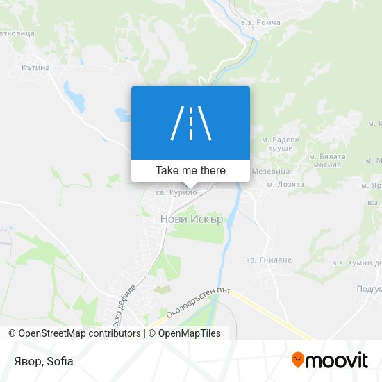 Явор map