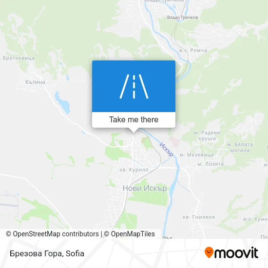 Карта Брезова Гора