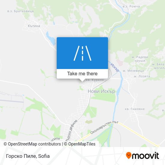 Горско Пиле map
