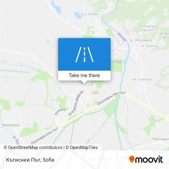Карта Кътиснки Път