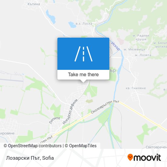 Лозарски Път map