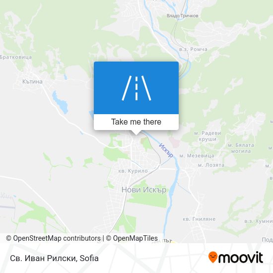 Св. Иван Рилски map