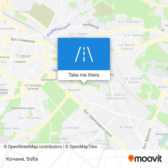 Карта Кочани