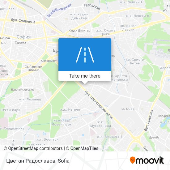 Цветан Радославов map