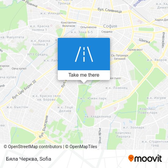 Бяла Черква map