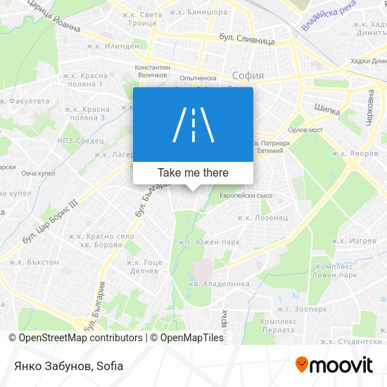 Янко Забунов map
