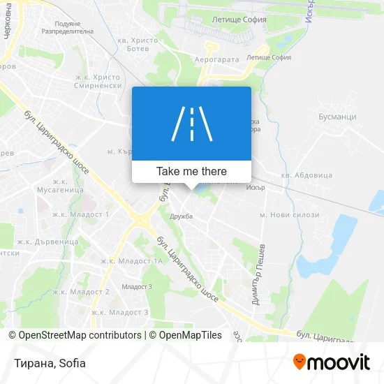 Карта Тирана