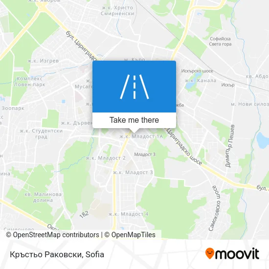 Карта Кръстьо Раковски