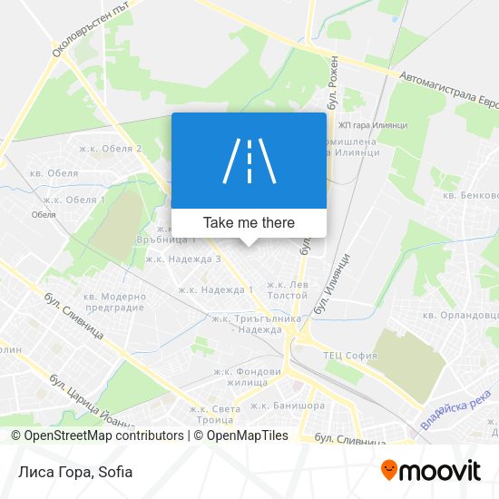 Лиса Гора map
