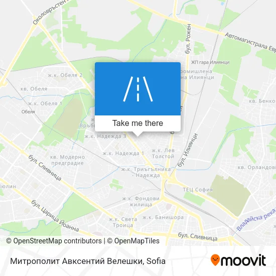 Карта Митрополит Авксентий Велешки