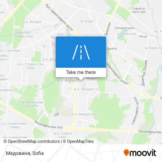 Медовина map