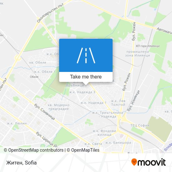 Житен map