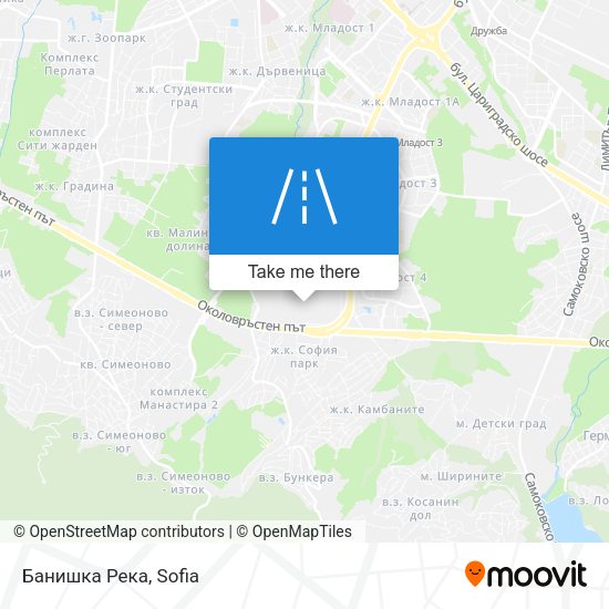 Банишка Река map