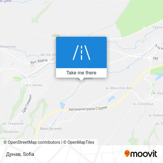 Дунав map