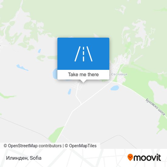 Илинден map