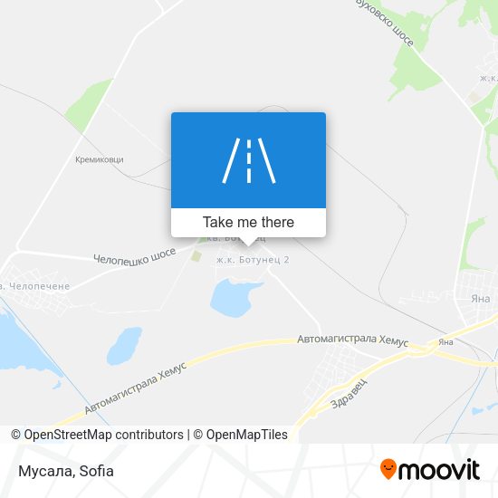 Мусала map