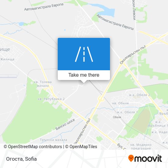 Огоста map