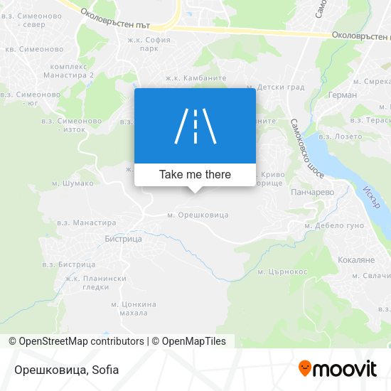 Орешковица map