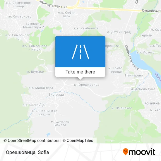 Орешковица map