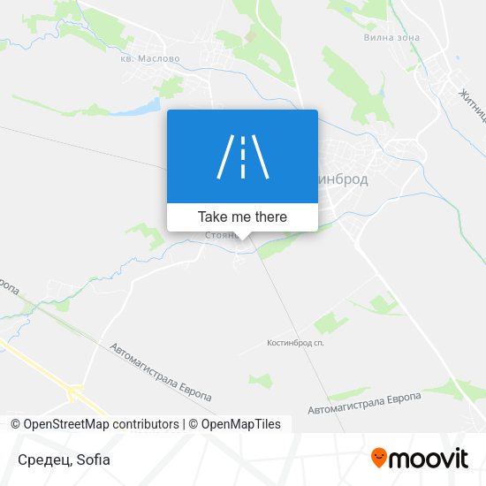 Средец map