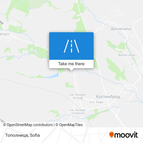 Тополница map
