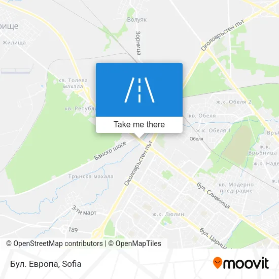 Карта Бул. Европа