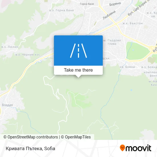 Карта Кривата Пътека