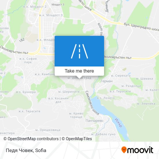 Педя Човек map