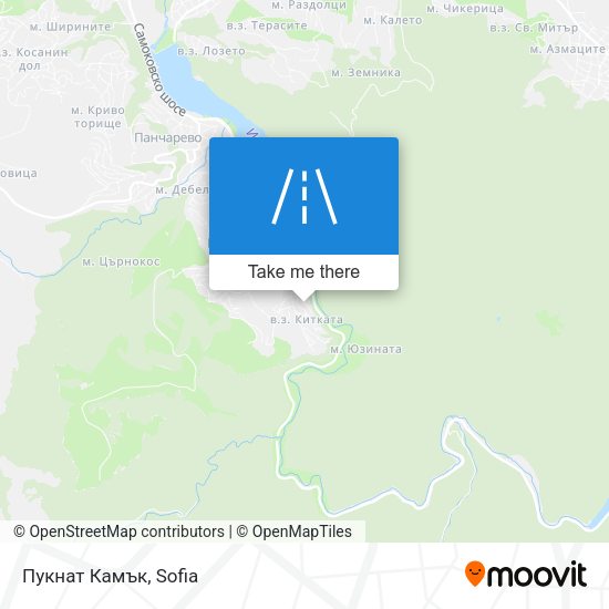 Пукнат Камък map