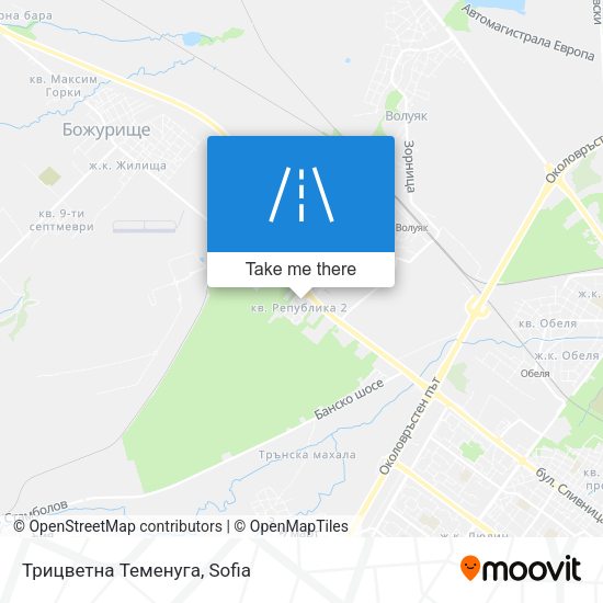 Трицветна Теменуга map