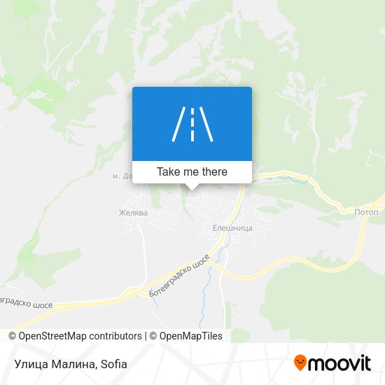 Улица Малина map