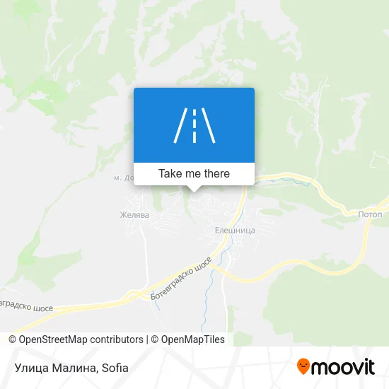 Улица Малина map