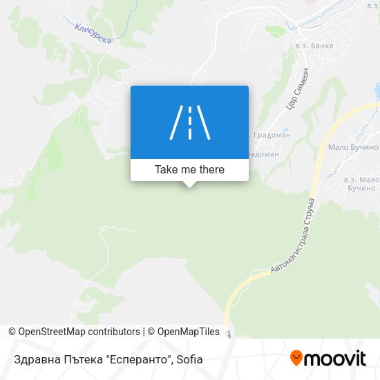 Здравна Пътека "Есперанто" map