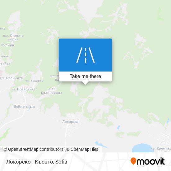 Локорско - Късото map