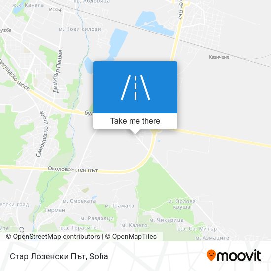 Стар Лозенски Път map