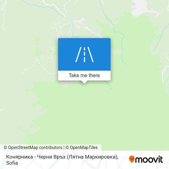 Конярника - Черни Връх (Лятна Маркировка) map