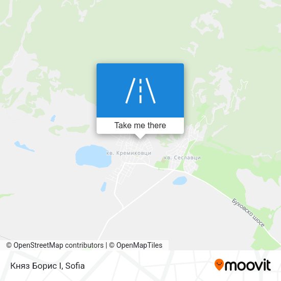 Карта Княз Борис I