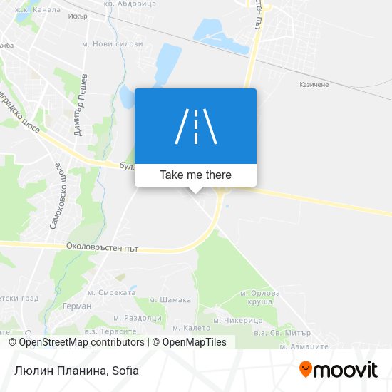 Люлин Планина map