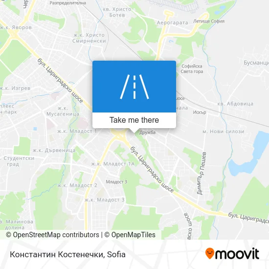 Карта Константин Костенечки